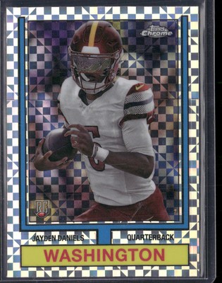 2024 Topps Chrome #74TF-2 Jayden Daniels 1974 Topps Football X-Fractor