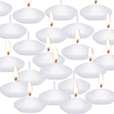 20 Pcs Floating Candles Centerpieces, 1.5 Inch Unscented Inch, White 