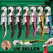 Professional Bottle Opener Cork Screw Wine Stainless Steel Metal Waiters Friend