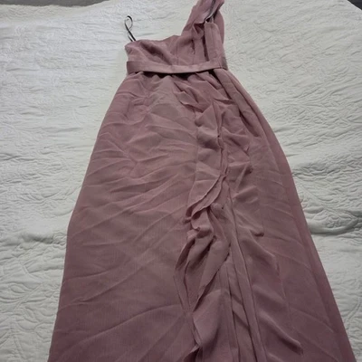 pinko brown dress Ibis satin and lace long two bandana Bardot 