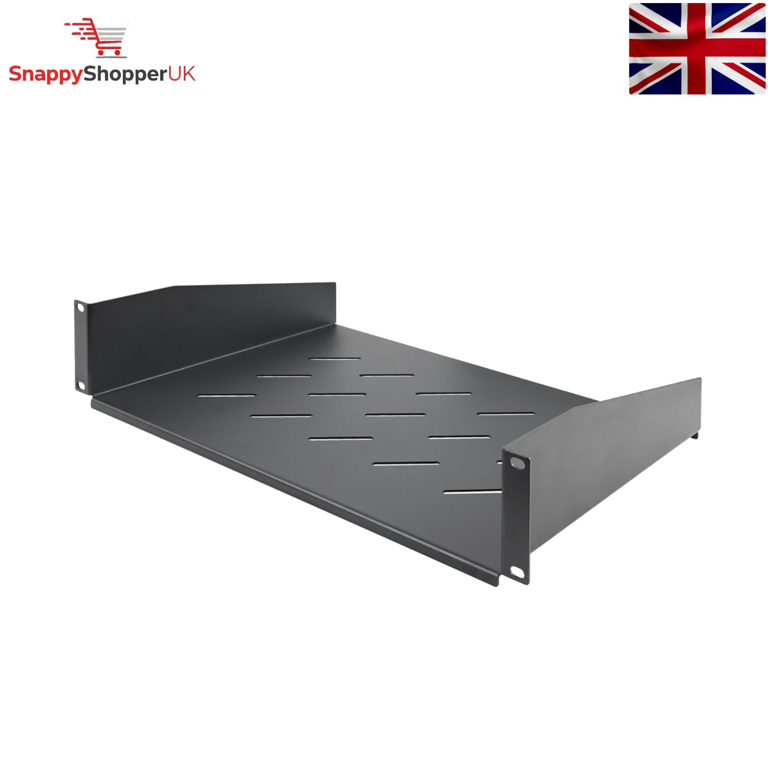 Effortless Installation 2U Ventilated Rack Shelf for 19"" Equipment - 25lb Load