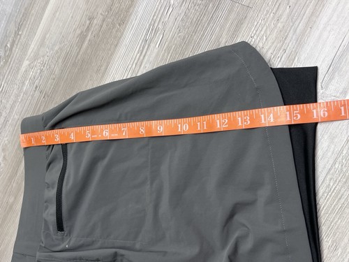 Pantalones Cortos Tres Uñas Para Hombre M Gris Rendimiento Atlético Gimnasio Entrenamiento Elástico Forrado - Imagen 12 de 13