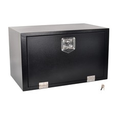 30x18x18 Black Steel Underbody Truck Box With Lockable T-handle Latch Storage
