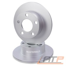 2x BREMSSCHEIBE Ø232 VOLL HINTEN FÜR VW LUPO 6X 6E 1.4 FSI 16V 1.6 GTI