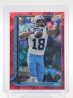 2025 Topps Chrome Sapphire Football Red Jalen Coker #39