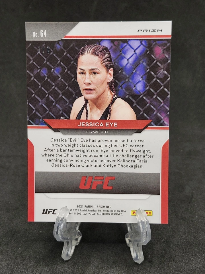 2021 Panini Prizm 1st UFC Rookie Jessica Eye Lucky Envelopes REFRACTOR /8!! SSP - Image 2 of 2