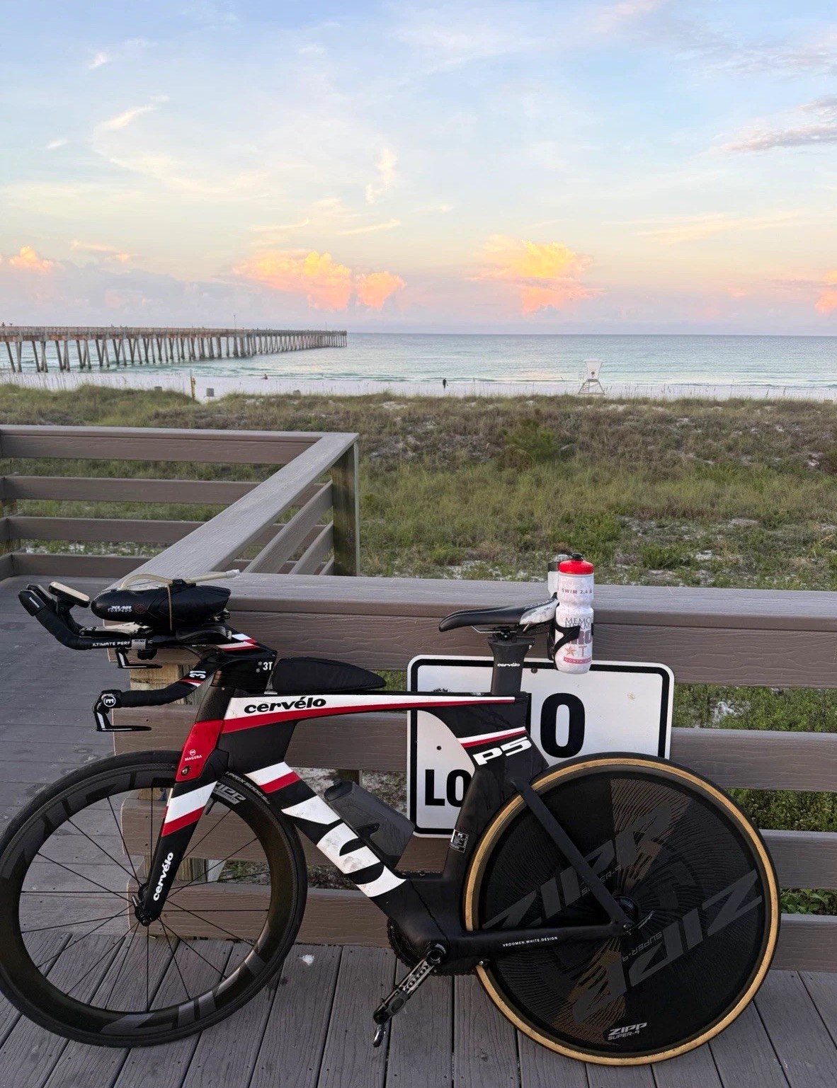 Cervélo P5 Time Trial/Triathlon Carbon 700C Rim Brake Aero Bars Bottle
