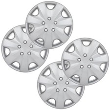 Plastic Silver 16 4PCS Hubcaps