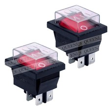 2pcs SOKEN RK1-01 Waterproof Rocker Switch DPST Coffee Maker Switch 125/250V