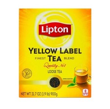 Lipton Yellow Tea | Loose Leaf Black Tea | Premium Quality 900 Grams (Pack of 1)