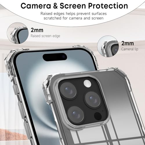 Strap Case Crossbody Rope, Anti-Shock Cell Cover for iPhone 16 Pro Max clear - 第 2/8 張圖片