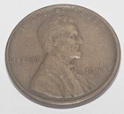 1918-S Lincoln Wheat Cent Fine - Choice Extra Fine Condition - Copper Penny