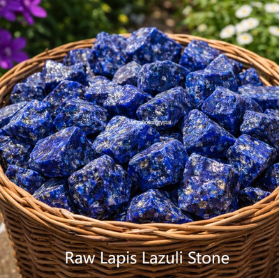 10PCS Natural Rough Lapis Lazuli Blue Crystal Gemstones Healing Energy Raw Rocks