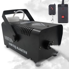 Fog Machine, Smoke Machine with Wireless Wired Remote Control for Halloween, Par