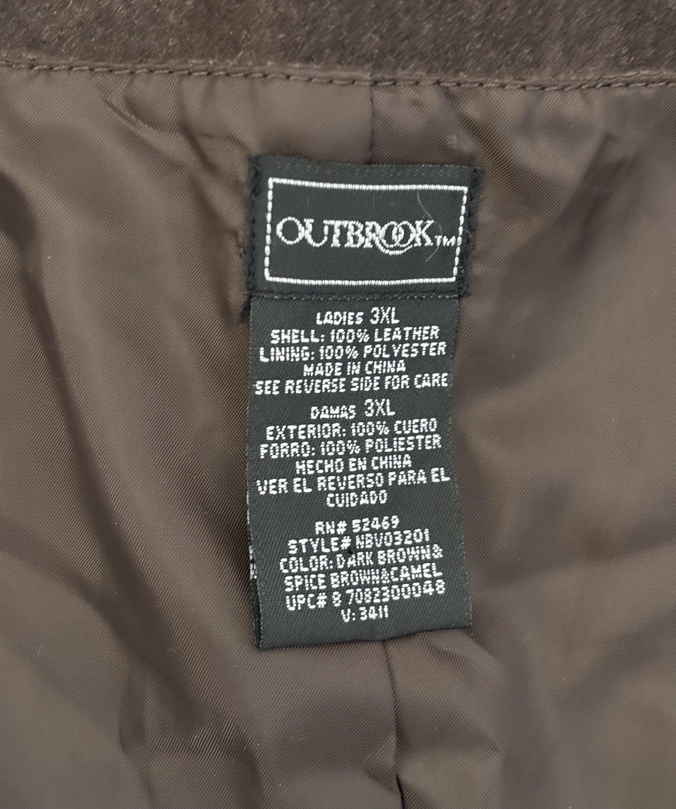 Outbrook Suede Leather Patchwork Brown Tan Vest L… - image 5