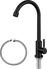 Cold Water Only Faucet for Kitchen Outdoor Matte Black Bar Sink Faucet 1 Hole...