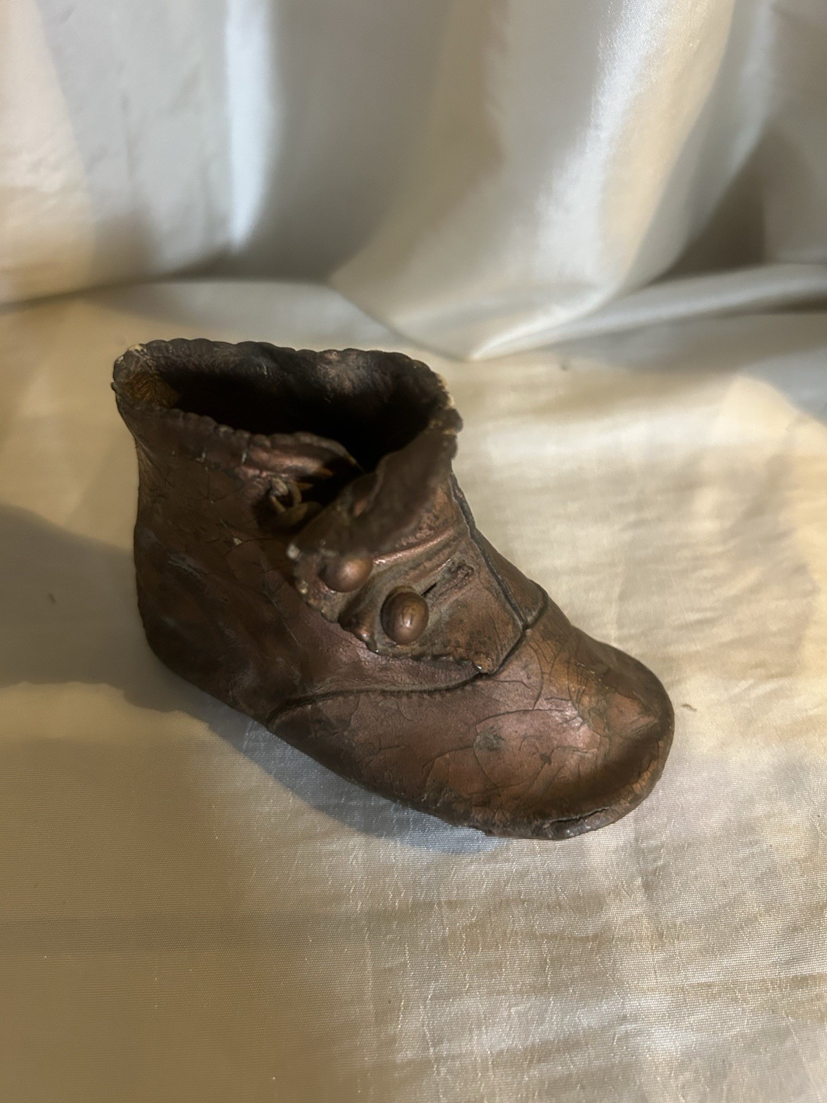 Vintage Bronze Baby Shoe Keepsake Ornament