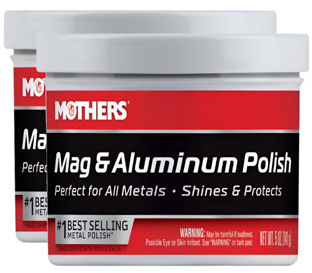 MOTHERS Mag & Aluminum Polish. Fast Shipping (2 pack)