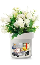 Flower Pot Diversion Safe w/ Key Lock Secret Hidden Safe Lock Box