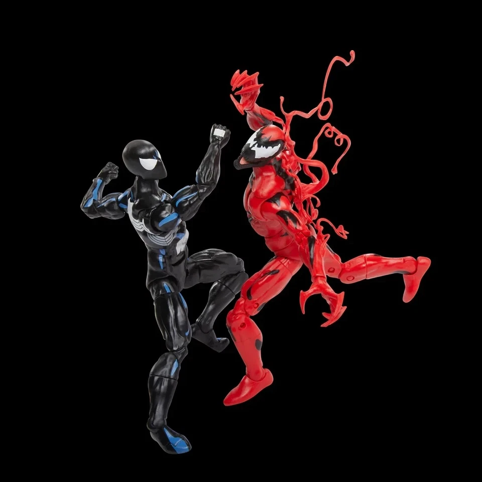 Marvel Legends Retro Series Symbiote Spider-Man vs Carnage 6" Action Figure KO - Image 2 of 4