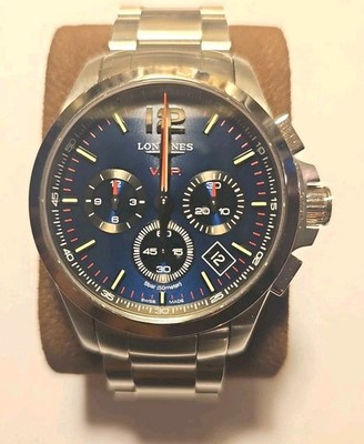 Longines Conquest VHP Chronograph 42mm Blue Dial Full Set L3.717.4.96.6