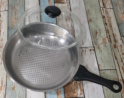 Vintage Fissler Crispy Novogrill Stainless Steel Fry Pan 18/10 West Germany HAH