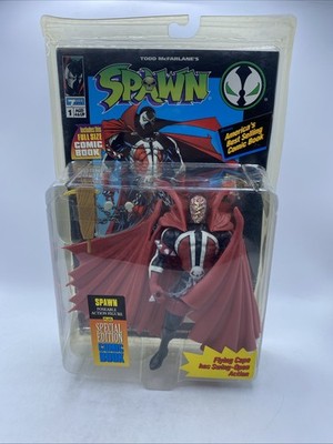 Todd McFarlane's Spawn Flying Cape Ultra-Action Figure 1994 w Comic Book Box New