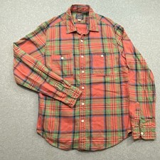 J.Crew Multicolor Plaid Flannel Pockets Button Down Long Sleeve Men  s Sz M
