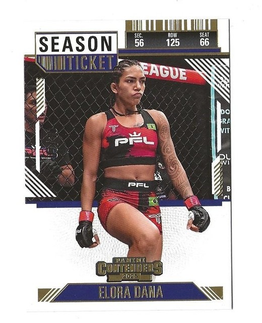 2025 Panini Contenders PFL ELORA DANA Season Ticket Foil #07/10