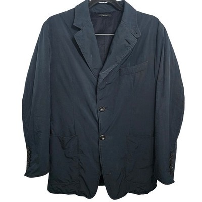 Tom Ford Mens Navy Cashmere Lined Technical Blazer Jacket Made in Italy Size 50