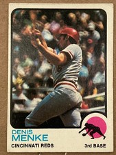 DENIS MENKE  3B,  Cincinnati Reds,  1973 Topps  #52