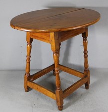A RARE EARLY 18TH C SPLAYED LEG STRETCHER BASE TAVERN TABLE GREAT PROVENANCE