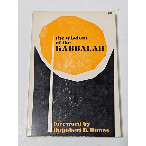 The Wisdom of the Kabbalah Book Dagobert D. Runes Occult Religion