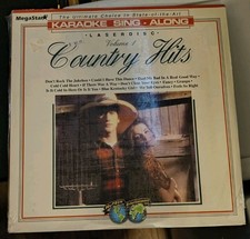 Laserdisc: Karaoke Sing Along Vol. 1 Country Hits, In Good Condition W/Song Book