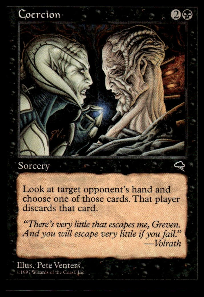 Magic The Gathering Tempest Coercion #113