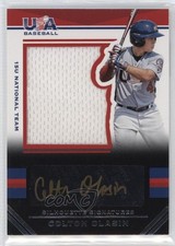 2017 USA Baseball Stars & Stripes Black Gold Jersey 8/88 Colton Olasin Auto 0i76