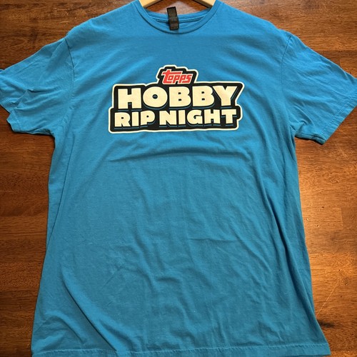 Topps “Hobby Rip Night” Men’s Blue T-Shirt - Large - Sports Cards