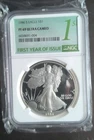 1986 S  American Silver Eagle NGC PF 69 First Year Of issue Holder Ultra Cameo