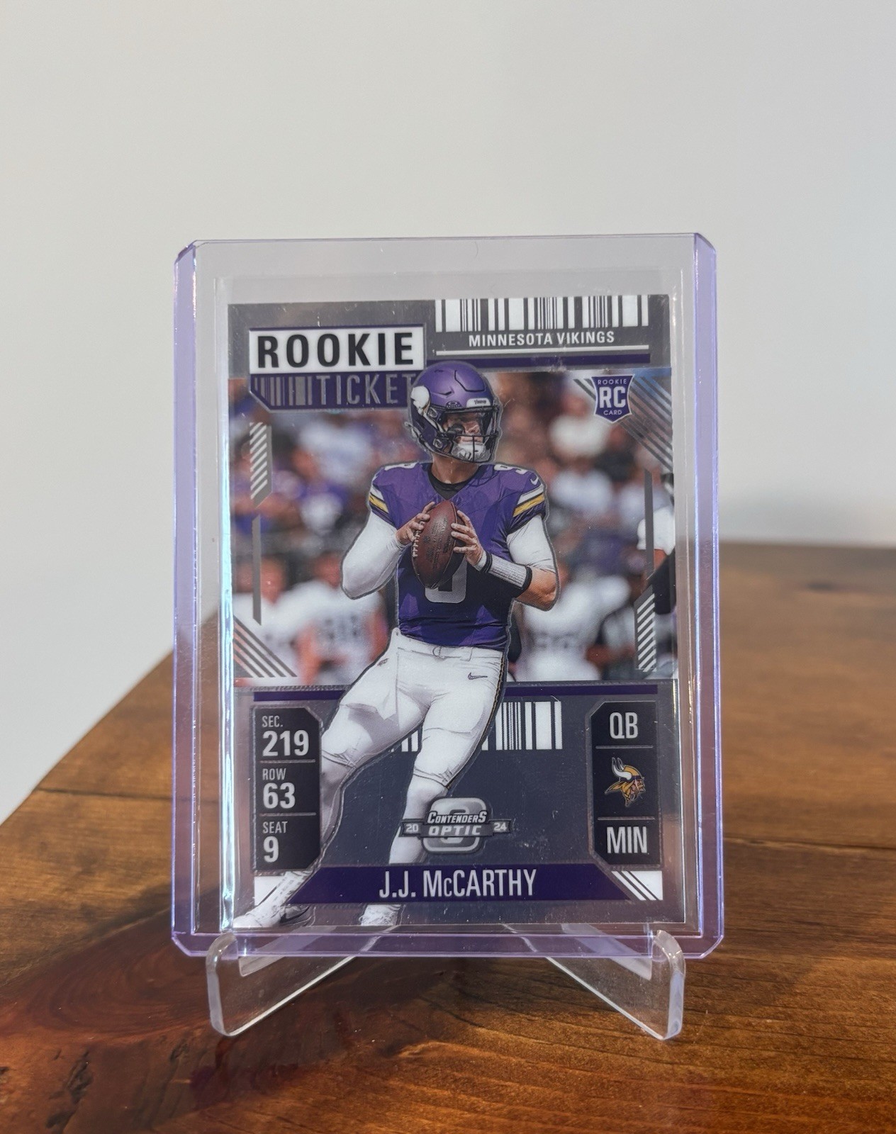 2024 Panini Contenders Optic - Rookie Ticket J.J. McCarthy #71 (RC)