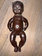 Sehr alte Cellba Nixe Puppe dunkelhäutig 24,5 cm