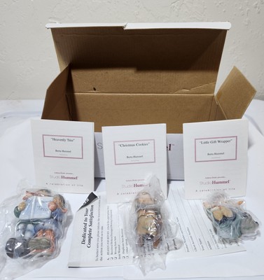 NIB Goebel Studio Hummel Berta Hummel Christmas Ornaments 3-pc Set 
