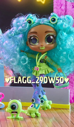 ADOORBS! SERIES 2 Disney Doorables LIZZIE MIKE Monsters Inc 5.5" Doll ***READ***