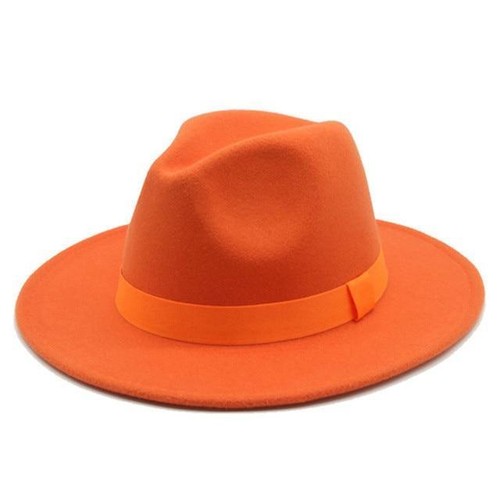 Fedora Hat Women Brim Dress Men Cap Felted Hat Panama Church Wedding Ribbon Band - Picture 40 of 41