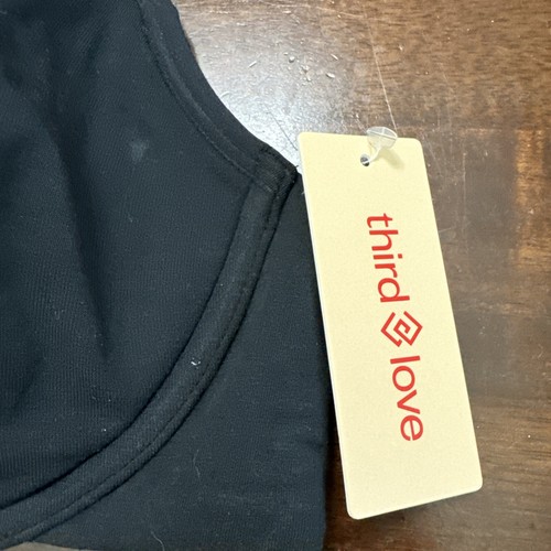 Third Love 32D Black Push Up Bra Underwire & Adjustable Straps NWT - Picture 2 of 7
