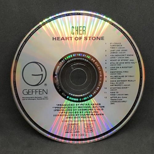 CHER - HEART OF STONE, ** SELTENER SAMMLERARTIKEL**, CD ALBUM, (1989) **SIEHE BILDER** - Bild 7 von 8