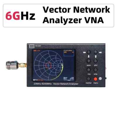 23-6200MHz Portable VNA SWR 6G WIFI 2.4G /4G/5.8G GPS Vector Network Analyzer