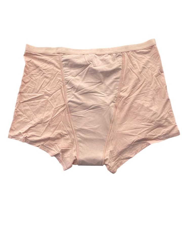 Shear Protection Leak Resistant Boyshort Size XL Light Peach Everday Wear Lounge - Image 3 of 4