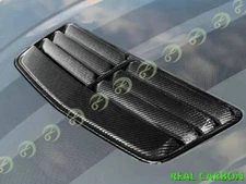 For 24-Up Ford Mustang DRY Real CARBON FIBER Front Upper Hood Vent Insert Cover