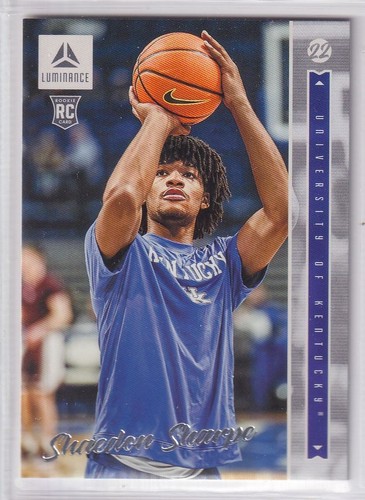 Shaedon Sharpe 2022 23 Chronicles Draft Luminance Rookie 5 Blazers 