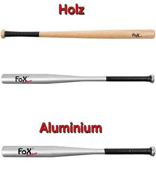 MFH Baseballschläger ALU oder Holz American Baseball 18" 26" 30" 32"